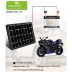 Detalj priključaka na solarnom panelu punjač 15w