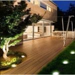 Solarne LED lampe za dvorišta sa osam dioda kompletne