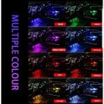 RGB LED osvetljenje auto - prikaz funkcija