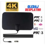 Digitalna antena DVB-T2 iz drugog ugla sa vidljivom strukturom