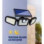 Solarni reflektor tri panela glavna instalacija bašta