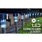 Set od deset solarnih baštenskih LED lampi sa kompletnog ugla
