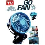 Ventilator sa punjivom baterijom u upotrebi na radnom stolu