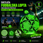 Fudbalska svetleca lopta sa LED pozicijom drugačiji ugao