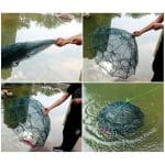 Umbrella Net u upotrebi ribara hvatanja u vodi
