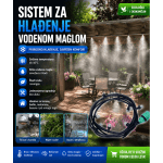 Vodena magla sistem za hlađenje sa kompletnom opremom i diznom