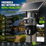 Solarna 4G PTZ kamera sa dualnim senzorima za naprednu sigurnost