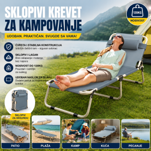 Sklopivi krevet prenosivi za kampovanje i putovanja