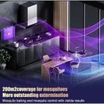 Prikaz veličine i dimenzija punjive UV lampe protiv komaraca