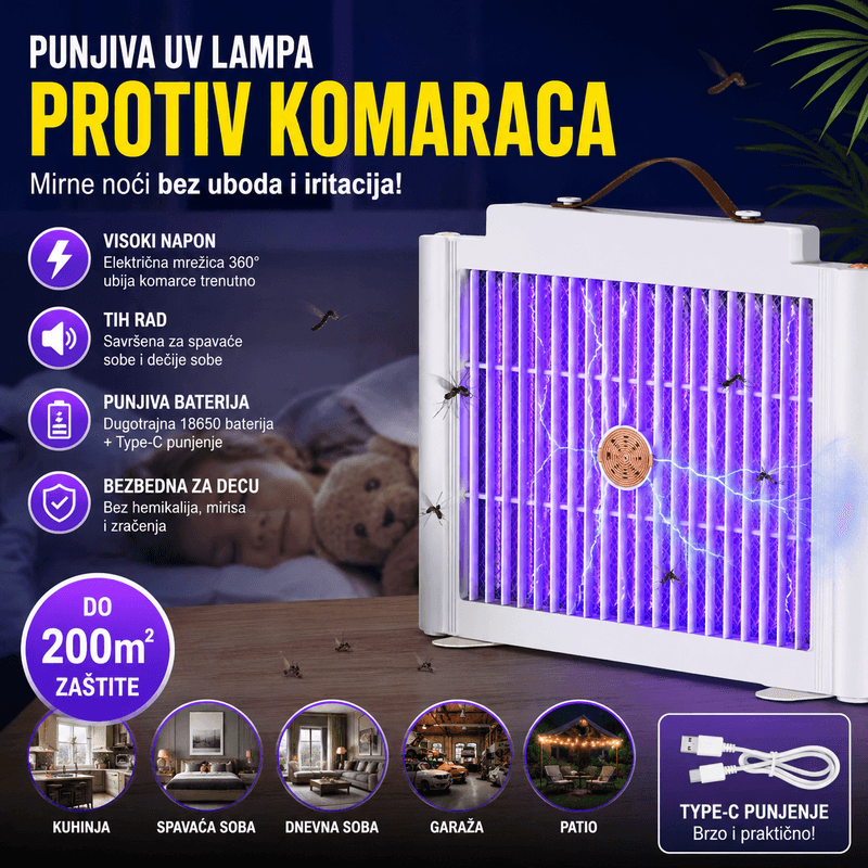 kompletan proizvod lampa komarci uv Kompletna UV lampa protiv komaraca sa svim komponentama