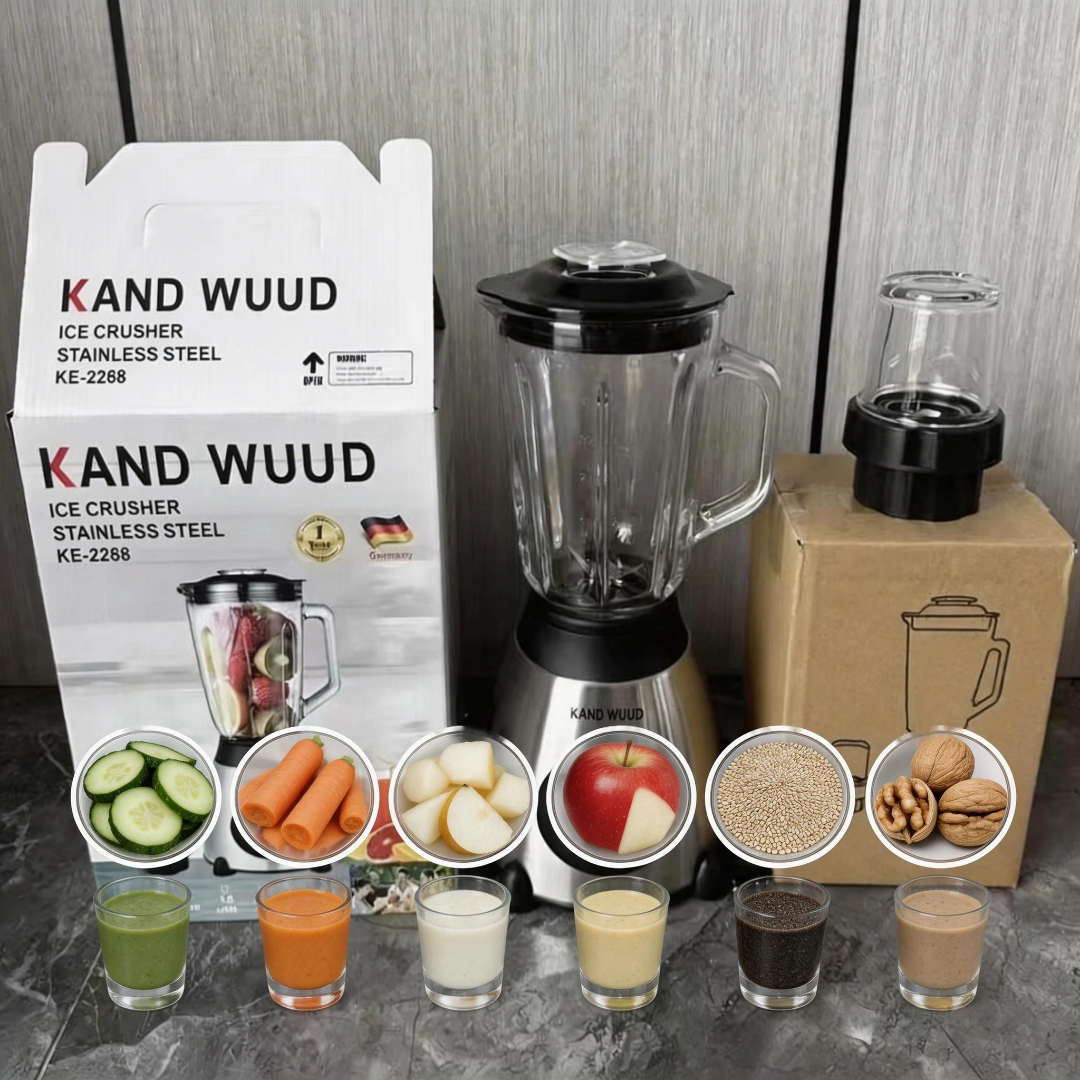 1774527126927 Kandwuud KE-2268 Blender – Ice Crusher, Staklena Posuda 1.5L