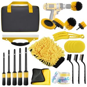 Set četki za pranje i detaljno čišćenje auta – 21 delova + torba