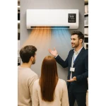 Zidna grejalica ventilator sa alternativnom bojom i uglom