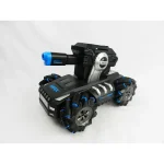RC drift tenk sa svim delovima prikazanim razloženim