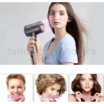 Profesionalni fen za kosu sa 5 nastavaka – salonski – u upotrebi