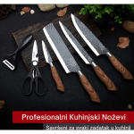 Krupni plan oštrice i ručke noža sa detaljima