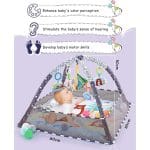 Podloga za igru za bebe sa ogradicom + 2 - detalji