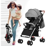 Kolica za bebe 2u1 – Lagana i kompaktna dečija kolica sa dubokom korpom i sportskim sedištem