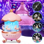 Projektor, muzička kutija i noćna lampa sa 6 motiva-Zeka projektor