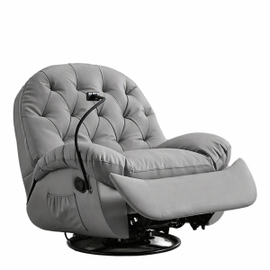 Luksuzna Rotirajuća Relax Fotelja sa Naslonom za Ležanje, Ljuljanjem i Držačem za Telefon
