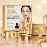 24K zlatni set za negu lica — prednja strana