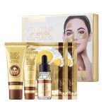 24K zlatni set za negu lica — u upotrebi