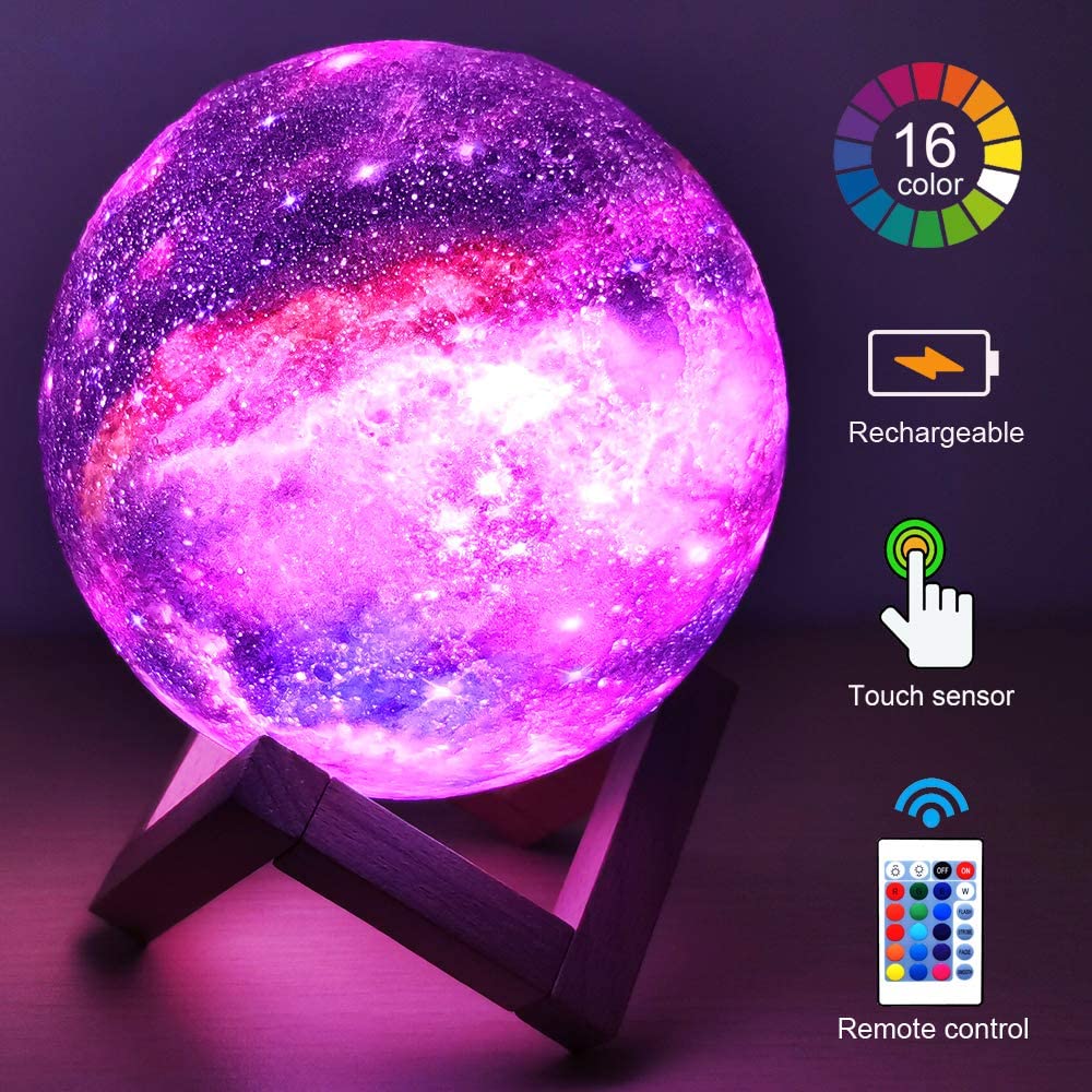 3D mesec lampa dekorativna 3D mesec lampa dekorativna — detalji