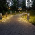 solarni fenjer za baštu - ON/OFF prekidač i dimenzije