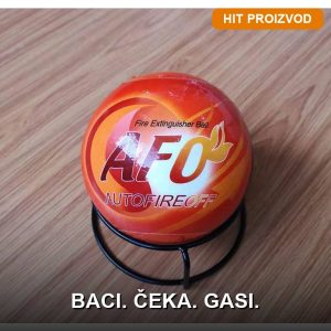 AFO lopta za gašenje požara — crvena lopta na neutralnoj podlozi, samoaktiviranje za 3–5 sekundi