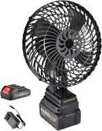 Detalj kompaktnog dizajna aku ventilatora — lagan i prenosiv