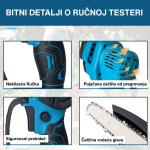akumulatorska testera za drvo — detalji