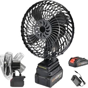 akumulatorski ventilator — prednja strana