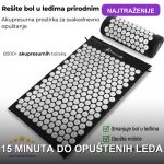 Akupresurna prostirka za masažu leđa sa hiljadama stimulativnih tačaka — TehnoLider