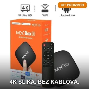 Android TV box 4K — prednja strana