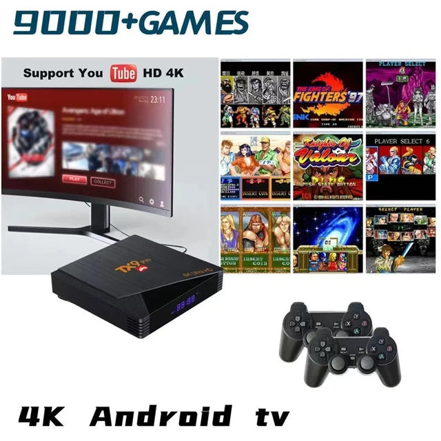 Android TV Box retro konzola — prednja strana