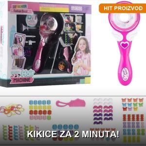 Aparat za pravljenje pletenica – Twist set za kikice i punđe na beloj podlozi