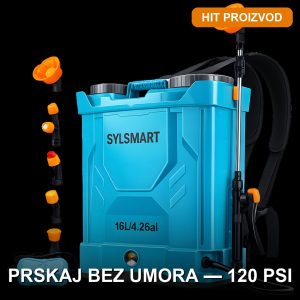 Automatska leđna kanta za prskanje 16L sa teleskopskim štapom — pritisak do 120 PSI