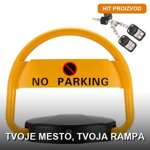 Automatska rampa za parking sa daljinskim upravljačem i dva ključa — zaštita parking mesta