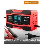 Automatski punjač za akumulator sa LCD ekranom prikazuje parametre punjenja