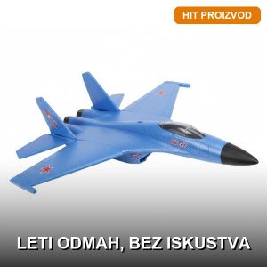 Avion na daljinsko upravljanje SU-27 Foam Fighter – RC model od pene sa 2.4GHz kontrolerom