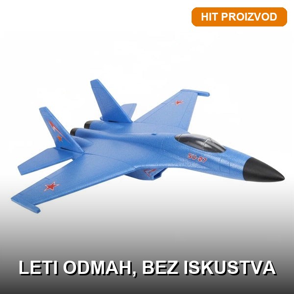 SU-27 Foam Fighter RC avion na daljinsko upravljanje Avion na daljinsko upravljanje SU-27 Foam Fighter – RC model od pene sa 2.4GHz kontrolerom