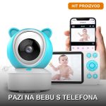 Bebi monitor sa WiFi vezom i alarmom — nadzor bebe u realnom vremenu putem telefona