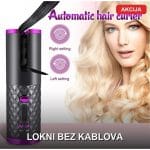 Bežični automatski uvijač za kosu sa keramičkim grejačem i 3 nivoa temperature