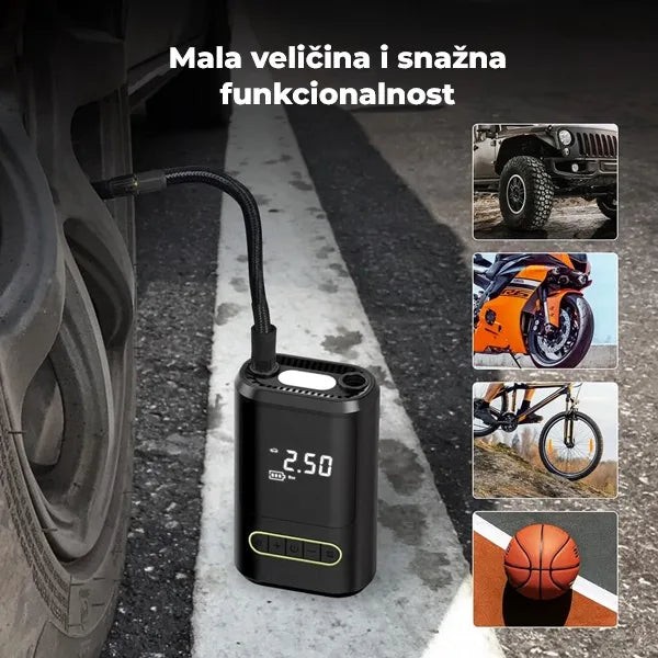 bežični kompresor za auto gume bežični kompresor za auto gume — pakovanje