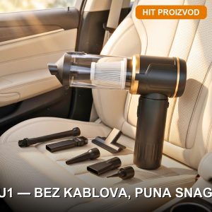 bežični usisivač za auto — prednja strana