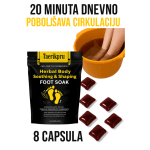 Biljna kupka za stopala u kućnom ambijentu na relaksaciji