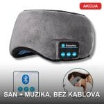 Bluetooth maska za spavanje sa ugrađenim slušalicama — bežična i udobna