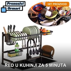 čelični stalak za kuhinju — prednja strana