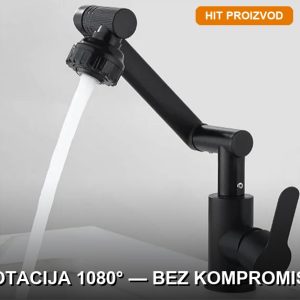Česma koja se rotira 1080 stepeni — fleksibilni nastavak za slavinu montiran u kuhinji