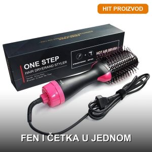četka za feniranje 2u1 — prednja strana